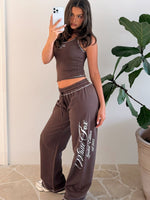 Don't Need Anyone Track Pants Chocolate