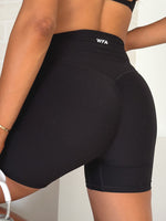 Endurance Scrunch High Waisted Shorts Black