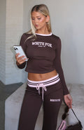 Everything We Do Long Sleeve Baby Tee Chocolate
