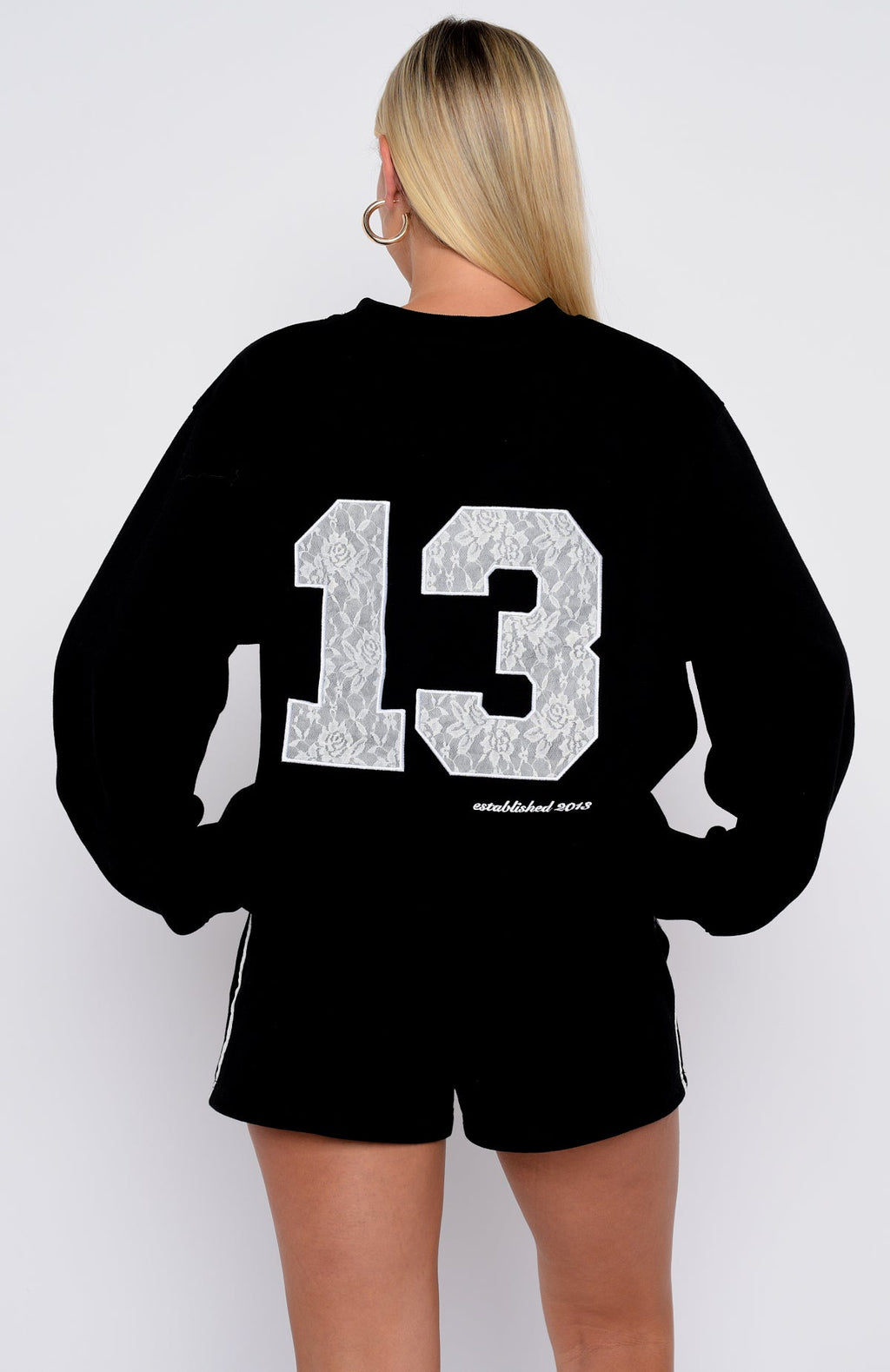Gave You Everything Oversized Sweater Black