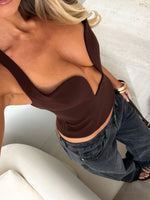 Heart On The Line Bustier Chocolate