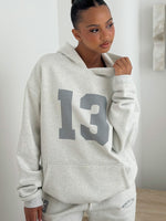 It's Your Chance Oversized Hoodie Grey Marle