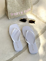 Josie Thong Sandals White