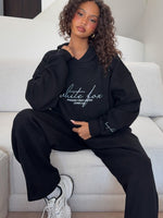Know What You Want Oversized Hoodie Black