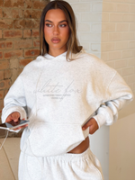 Know What You Want Oversized Hoodie Grey Marle
