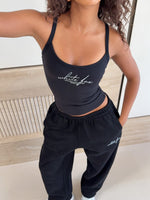 Know What You Want Singlet Top Black