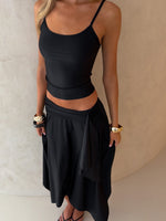 Free All Night Midi Skirt Black