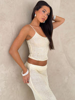 Love Galore Sequin Knit Top Lemon
