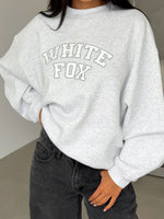 Major Upgrade Oversized Drop Shoulder Sweater Grey Marle
