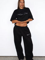 Make It Or Break It Barrel Leg Sweatpants Black