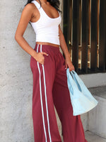 Make Me Promises Pants Burgundy
