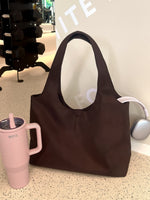 Maxton Nylon Shoulder Bag Chocolate