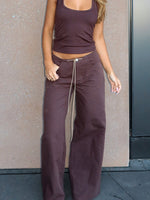 Never Really Over Pants Chocolate