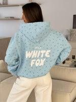 Offstage Printed Oversized Hoodie Blue Ditsy