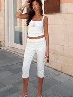 Day For It Capri Pants White