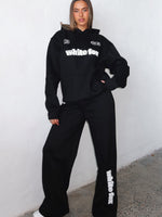 Ready To Go Wide Leg Sweatpants Black