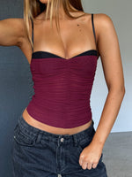 Remind Me Again Bustier Burgundy