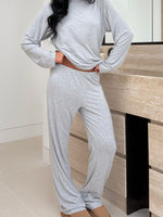 Slow Life Pyjama Pants Grey Marle