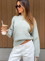 Snow Dreams Knit Sweater Sage
