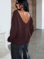 Softer Love Knit Sweater Chocolate