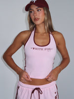 Star Of The Night Halter Top Pink