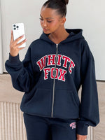 Starting Fresh Zip Front Hoodie Navy