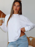 Staying Ahead Long Sleeve Tee White