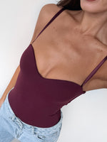 Stuck To You Bodysuit Wine