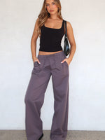 Sweet Like Me Wide Leg Pants Charcoal
