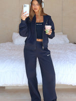 Test Drive Wide Leg Sweatpants Dark Navy