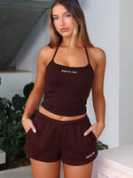 Test Drive Halter Top Chocolate