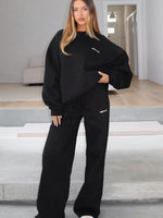 Test Drive Wide Leg Sweatpants Black