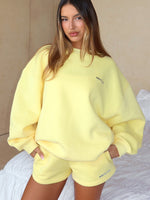 Test Drive Oversized Sweater Lemon