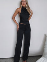 Time Passes Dress Pants Black