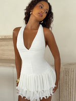 Turn Up Tonight Mini Dress White