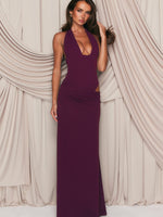 Twilight Temptation Maxi Dress Plum