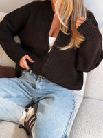 Unbreakable Bond Knit Jacket Chocolate