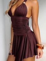 Use Somebody Mini Dress Chocolate
