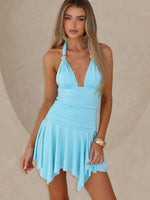 Use Somebody Mini Dress Baby Blue