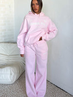 Vibe Too High Wide Leg Sweatpants Pink