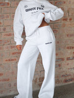 Vibe Too High Wide Leg Sweatpants Grey Marle
