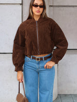 What Did I Miss Faux Suede Jacket Chocolate
