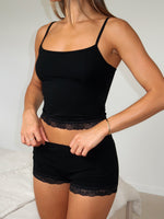 Whimsical Night Pyjama Set Black