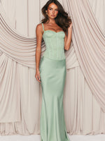 Forever Starts Now Maxi Skirt Sage